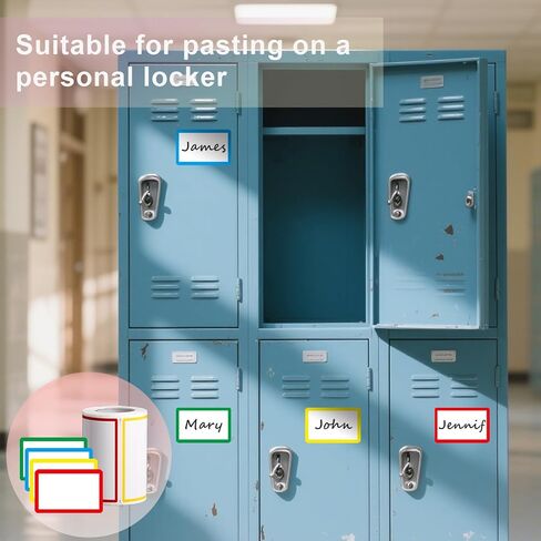 300 PCS Name Tag Stickers - 3.5'' x 2.2'' 4 Colors, Self-Adhesive Sticker Name Tags for School, Office, Home, Party, Meeting in Saudi Arabia