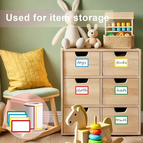 300 PCS Name Tag Stickers - 3.5'' x 2.2'' 4 Colors, Self-Adhesive Sticker Name Tags for School, Office, Home, Party, Meeting in Saudi Arabia