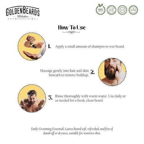 Beard Shampoo and Conditioner Set. The perfect combination for washing your beard 100ml + 100ml of Handmade Product especially made for your beard. MADE IN DENMARK in Kuwait