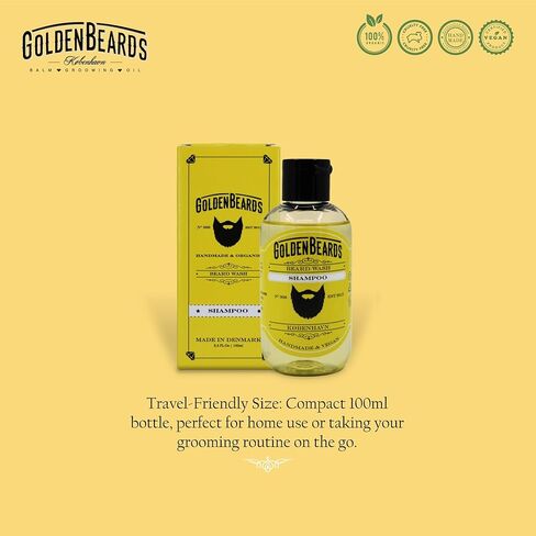 Beard Shampoo and Conditioner Set. The perfect combination for washing your beard 100ml + 100ml of Handmade Product especially made for your beard. MADE IN DENMARK in Kuwait