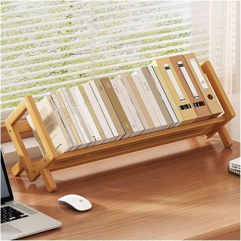 Desktop Small Book Organizer Shelf - Students Simple Vertical Storage Rack, Budget-Friendly Standing Bookend for Home Study Desk, Easy Assembly Mini Book(X-Small) in Saudi Arabia