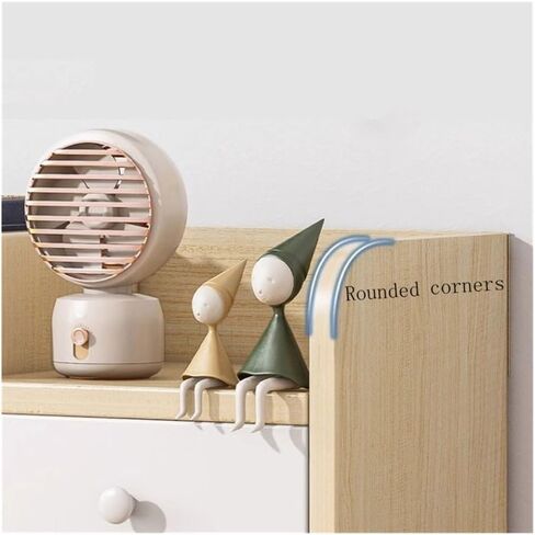 Desktop Bookshelf Desktop Bookshelf with 2 Drawers, Synthetic Board Desk Shelves, Freestanding Home and Office Supplies Storage Display Shelf Desk Tidy Organiser Small Bookshelf in Saudi Arabia