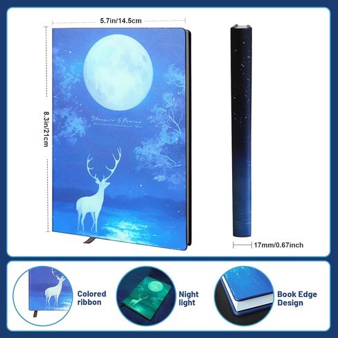 Glow-in-the-Dark Cool Journal Notebooks, Suitable for Boys, Girls, and Children As Gifts, School Specific Diary， A5 Notepad in Saudi Arabia