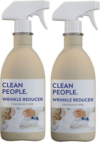 Clean People Wrinkle Reducer Spray - Clean Ingredients - Non-Toxic Formula - Removes Wrinkles, Static, and Odors - Unscented - Fabric Safe - 16oz in Saudi Arabia