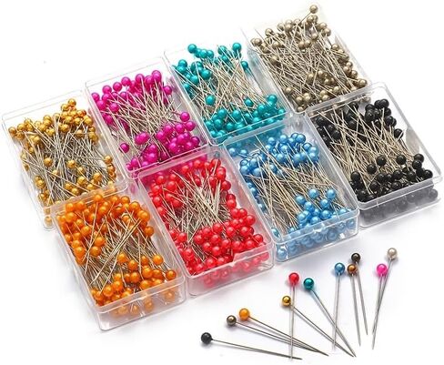 100PC 1.6-inch ized Ball Head Sewing Pins for Fabric, Ideal for DIY Sewing and Crafts, Colorful in Saudi Arabia