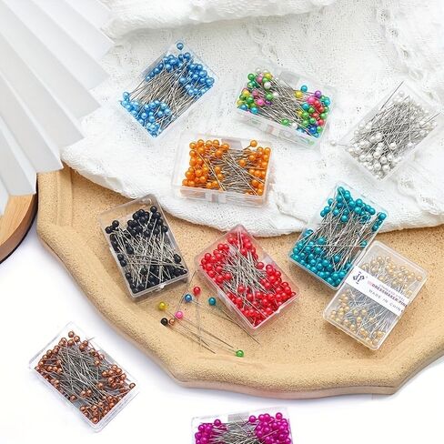 100PC 1.6-inch ized Ball Head Sewing Pins for Fabric, Ideal for DIY Sewing and Crafts, Colorful in Saudi Arabia
