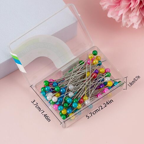 100PC 1.6-inch ized Ball Head Sewing Pins for Fabric, Ideal for DIY Sewing and Crafts, Colorful in Saudi Arabia