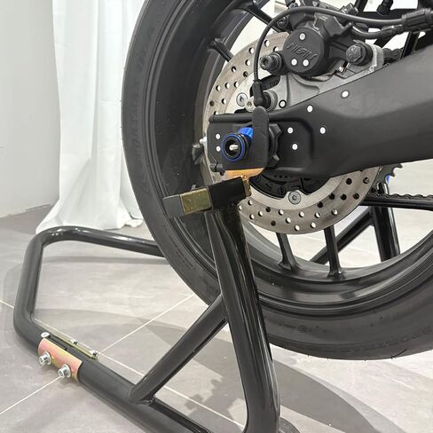 متوافق مع MT07 MT 07 MT-07 FZ07 2014-2024 2025 2026 دراجة نارية محور العجلة الخلفية تحطم حامي Swingarm بكرات المنزلق حامل مسامير الملحقات (أسود) in Kuwait