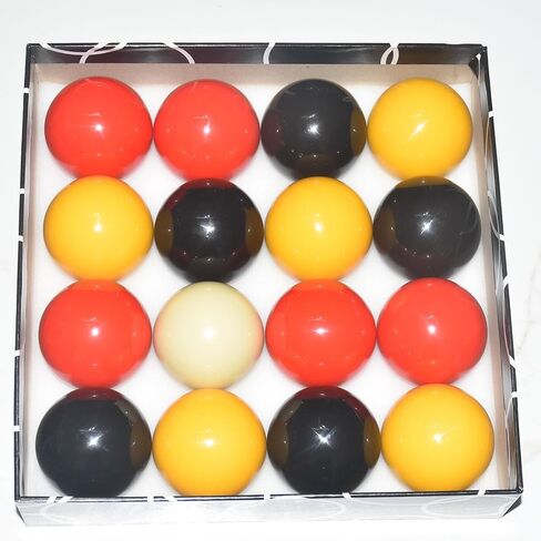 TGA Sports Billiard Balls Red and Yellow Pool Ball Set 2-1/4 Inch Billiards in Kuwait