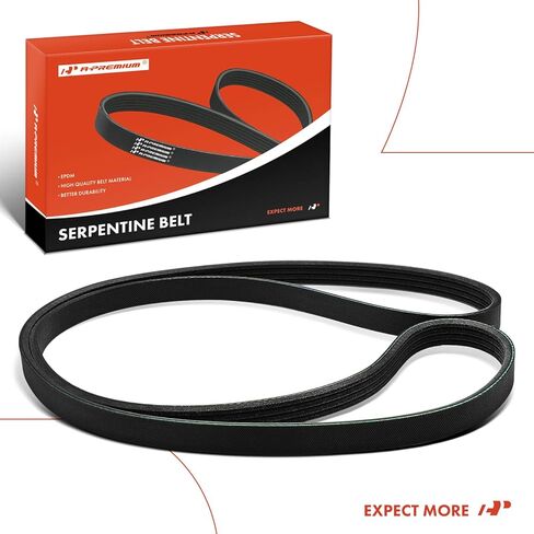 A-Premium Engine Serpentine Drive Belt Compatible with Ford F-150 F150 2014-2017 5.0L, Transit Connect 2019-2023 2.0L, Effective Length 53.307 inch in Saudi Arabia