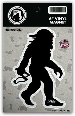 The Bigfoot Brand 6 Inch Vinyl Decal Bigfoot Magnet, Made in The USA (Fridge Warning) in Saudi Arabia