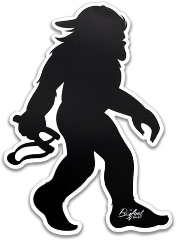 The Bigfoot Brand 6 Inch Vinyl Decal Bigfoot Magnet, Made in The USA (Fridge Warning) in Saudi Arabia