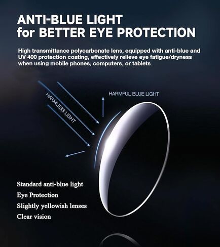 Missfive 2-Pack Light Multifocus نظارات القراءة التقدمية حجب الضوء الأزرق، مفصلات زنبركية متعددة البؤر للرجال بدون خط جودة قارئ ثلاثي البؤر نظارات مريحة (مساحة عمل للمدى القريب، 2.25x) in Kuwait