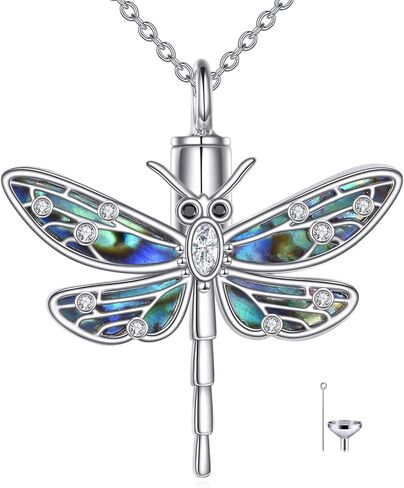 POPLYKE Urn Necklaces for Ashes Sterling Silver Cremation Urn Necklaces Lucky African Animal Memorial Keepsake with Filling Tool in Kuwait