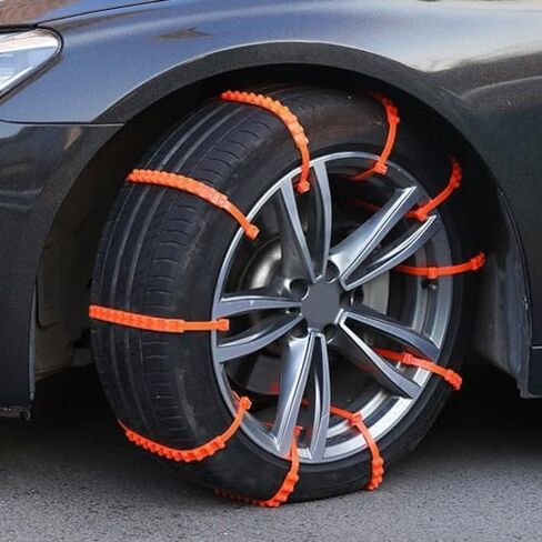 سلاسل ثلج السيارة لهوندا HR-V/Vezel/XR-V الجيل الثاني 2018-2025، سلاسل إطارات ذات قبضة قوية وقابلة للتعديل مع سلاسل ثلج مسننة غير قابلة للانزلاق وقابلة لإعادة الاستخدام، 10 قطع in Kuwait