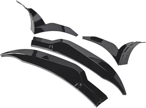 Front Lip Compatibility with 2014-2019 Corvette C7 Z06 Stage 3 Front Bumper Chin Diffuser Lip Spoiler Splitter Air Dam with Side Winglets 4PCS Gloss Black in Kuwait