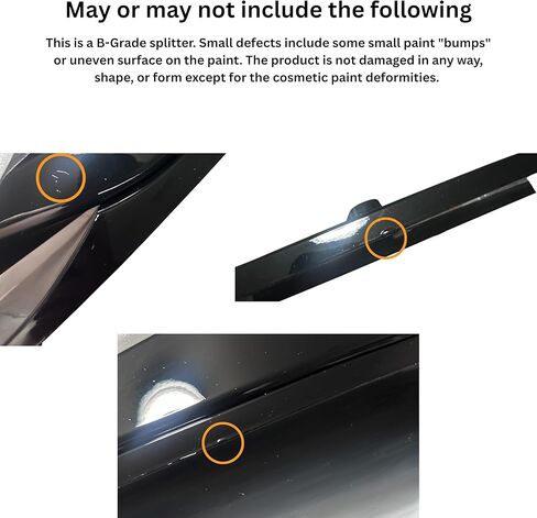 G30 530i 530e 540i M550i Front Bumper Lip Splitter Gloss Black Compatible for 2017-2020 BMW 5 Series M Bumper Style ONLY - High-Performance Aerodynamic Design (Gloss Black B-Grade) in Saudi Arabia