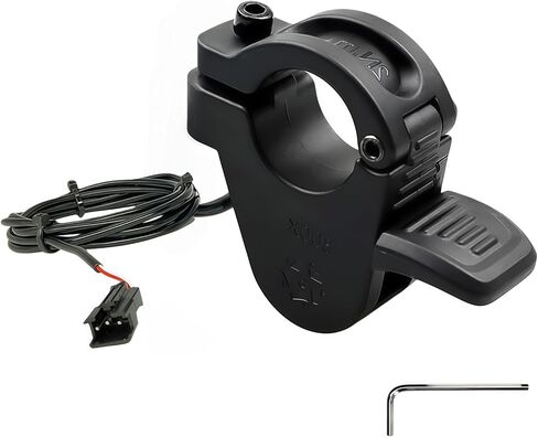 Ebike Thumb Throttle، 12V 24V 36V 48V 60V 72V 3 Pin SM Plug Ebike Throttle for 22mm المقاود، 300X مسرع السرعة اليسرى واليمنى، استبدال مقود السكوتر الكهربائي للدراجات البخارية الإلكترونية in Kuwait