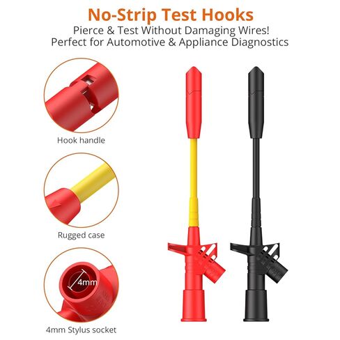 Proster Multimeter Test Lead 24pcs Electrical Multitester Leads Multimeter Probe Alligator Clips Replaceable Volt Clamp Meter Leads Electronic Test Lead in Kuwait