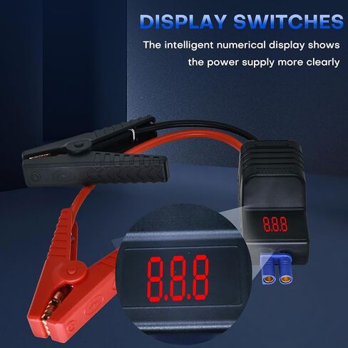 EC5 Smart Jump Starter Clamps,EC5 Heavy Duty Jump Starter Automotive Booster Clamp Cables Replacement Alligator Clamps with Intelligent LCD Screen for 12V Car Jump Starterand Many Other Brands in Saudi Arabia