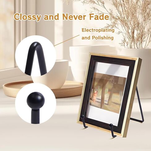 3 Inch Mini Metal Display Easels, 2 Pack Tabletop Stands | For Wreath, Picture & Decorative Plate Holder in Saudi Arabia