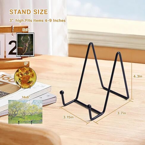 3 Inch Mini Metal Display Easels, 2 Pack Tabletop Stands | For Wreath, Picture & Decorative Plate Holder in Saudi Arabia