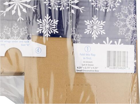 Decorative Shipping Boxes Christmas Decorated Gift Boxes For Mailing Holiday Gifts & Christmas Presents, 6 Pack of Holiday Shipping Boxes, Multiple Sizes Designs, Holly and Gold, Medium in Kuwait