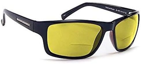 Coyote Eyewear BP-13 Polarized Reader Sunglasses (2.00), Black in Saudi Arabia