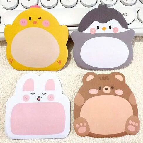160 Sheets Cute Cartoon Animal Sticky Notes Self Stick Memo Pad for Office Home Note Taking to Do Lists in Saudi Arabia