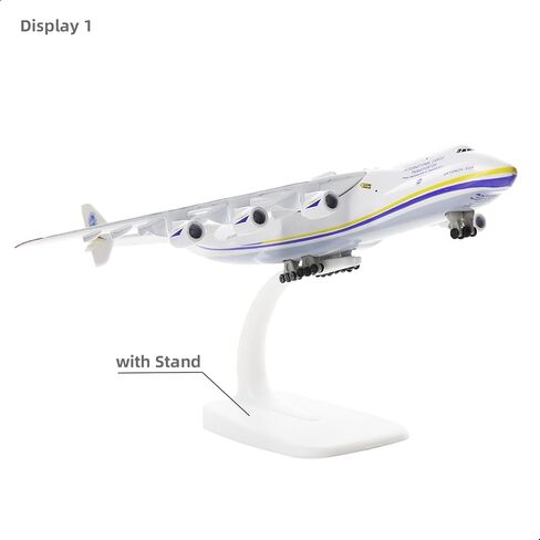 1/400 AN-225 Airplane Model with Rubber Airport Mat and 5 Mini Car, Diecast Metal Antonov 225 Mriya Airplane Model Kits for Adult Decoration Military Aircraft or Gift (Mat: 25×35 cm) in Saudi Arabia