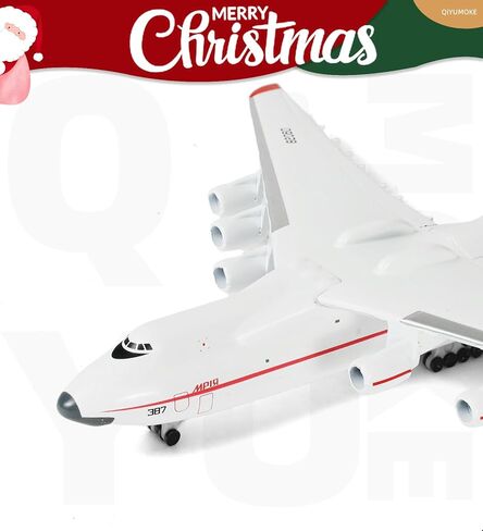 نموذج طائرة 1/400 AN-225 مع حصيرة مطار مطاطية و5 سيارات صغيرة، مجموعة نماذج طائرة أنتونوف 225 مريا معدنية مصبوبة لتزيين الطائرات العسكرية للبالغين أو هدية (حصيرة: 25 × 35 سم) in Kuwait