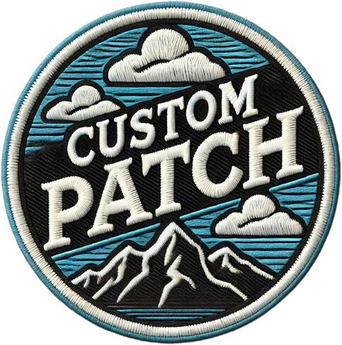 Luxury Embroidered Custom Logo or Image Patches, Company Logo Patch, Add Your Design Iron On Sew On Hook and Loop Hat Clothing Patches in Saudi Arabia