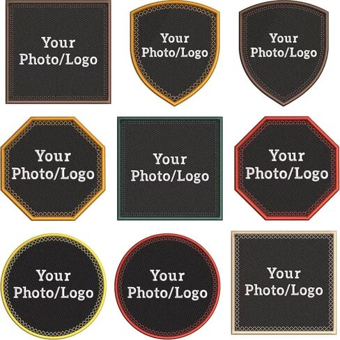 Luxury Embroidered Custom Logo or Image Patches, Company Logo Patch, Add Your Design Iron On Sew On Hook and Loop Hat Clothing Patches in Saudi Arabia