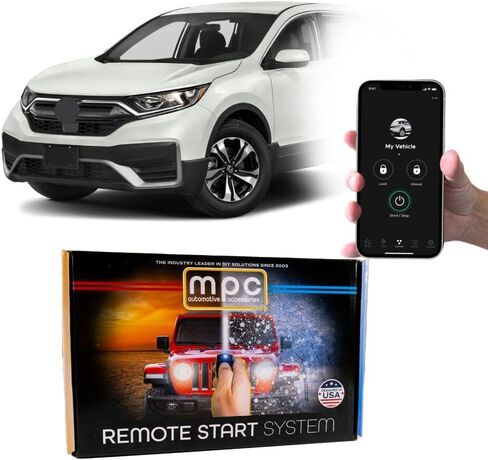 MPC Plug N Play Remote Start with Smartphone Control Compatible with Honda CR-V 2017-2022 || Push to Start || T-Harness || Factory Key Activated || Premier USA Tech Support in Saudi Arabia