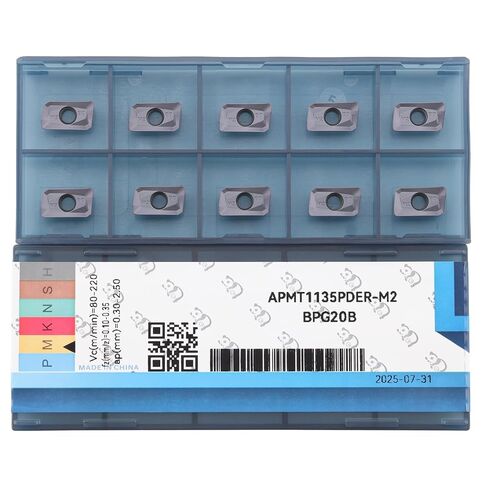 Milling Inserts R390-11T308-PM / Aomx11t308 Carbide Indexable Milling Cutter for Square Shoulder Milling Tools, Pvd Coating, 10 Pcs in Kuwait
