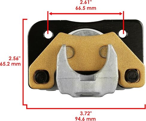 Caltric Front Left and Right Rear Brake Disc with Calipers compatible with Arctic Cat Wildcat 1000 2013 in Saudi Arabia
