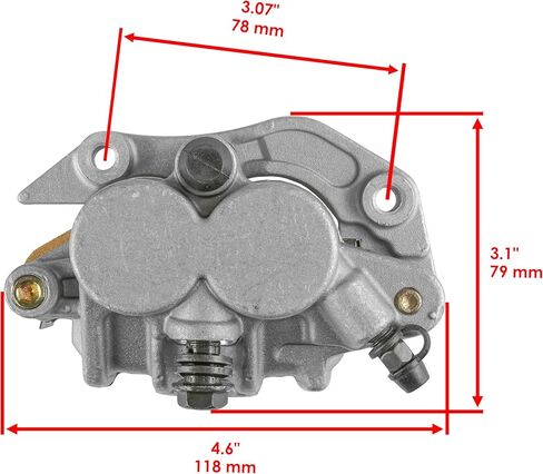 Caltric Front Brake Caliper with Pads Compatible with Yamaha Yz250F 2007-2015 / Yz250 2008-2016 in Saudi Arabia