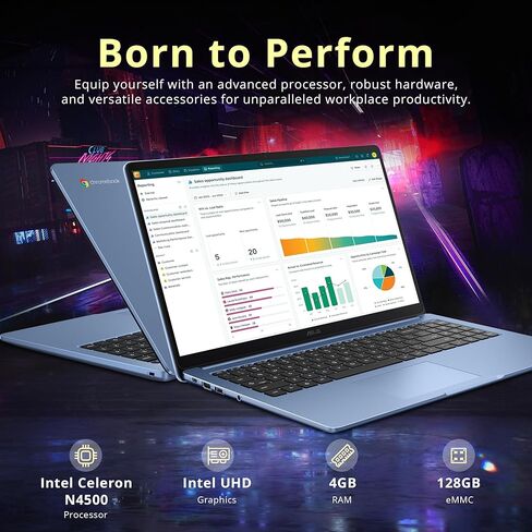 2019 Newest Asus Chromebook 15.6" Full HD Touchscreen 1080p, Intel N4200 Quad-Core Processor 2.5GHz, 4GB RAM, 64GB Storage, Brushed Aluminum Chassis in Saudi Arabia