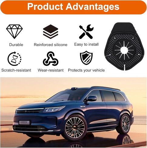 2 Pcs Car Wiper Arm Hole Protector Cover, Silicone Front Wiper Protective Guards Universal Windshield Wipers Hole Dustproof Pad for Most Cars SUVs and Trucks in Saudi Arabia