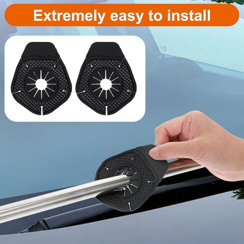 2 Pcs Car Wiper Arm Hole Protector Cover, Silicone Front Wiper Protective Guards Universal Windshield Wipers Hole Dustproof Pad for Most Cars SUVs and Trucks in Saudi Arabia