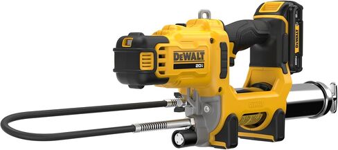 DEWALT Grease Gun 20V MAX, 10,000 PSI Variable 2-Speed Cordless Grease Gun, Oil Resistant Battery and Charger Included, 47 Inch Hose, LED Light and Kit Box (DCGG581GD1) in Saudi Arabia