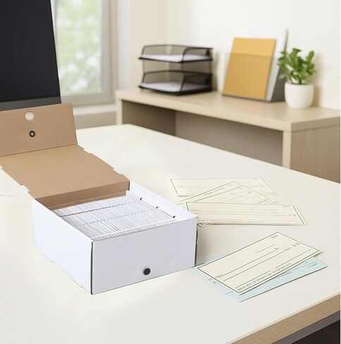 3 Pcs Check and Form Storage Boxes 10"x10"x4.5" Storage File Box Divided by Quarter Tax Box Keeping for Tax Filing Organization and Document for Office Home Accountants Taxpayers in Saudi Arabia