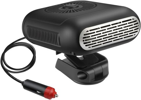 Universal Car Heater Fan 12V 120W 24V 200W Auto Windshield Anti-Fog Electric Heating Dryer Defogging Demister Defroster(12VO) in Saudi Arabia