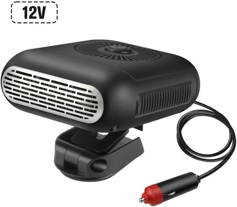 Car Heater Fan 12V 120W / 24V 200W Auto Windshield Anti-Fog Electric Heating Dryer Defogging Demister Defroster Car Supplies(12V 120W) in Saudi Arabia