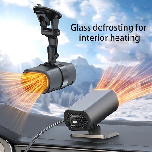 12V 200W Car Heater Demister Universal Window Windshield Defrosting Heater Adjustable Portable Car Heater for Vehicles in Saudi Arabia