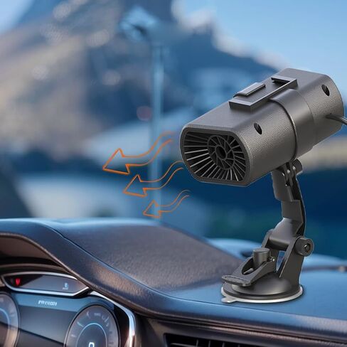 12V 200W Car Heater Demister Universal Window Windshield Defrosting Heater Adjustable Portable Car Heater for Vehicles in Saudi Arabia