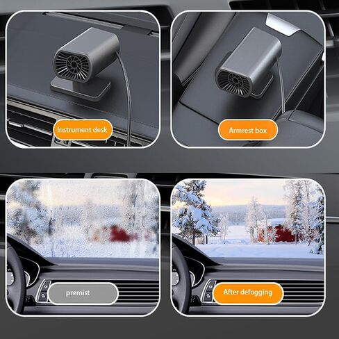 12V 200W Car Heater Demister Universal Window Windshield Defrosting Heater Adjustable Portable Car Heater for Vehicles in Saudi Arabia