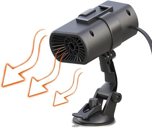 12V 200W Car Heater Demister Universal Window Windshield Defrosting Heater Adjustable Portable Car Heater for Vehicles in Saudi Arabia