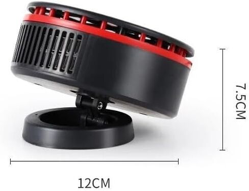 12V Car Heater Fast Heating Heater for Car Windshield Defrosting Defogging 360° Rotatable Warmer Interior Accessories(Red) in Saudi Arabia