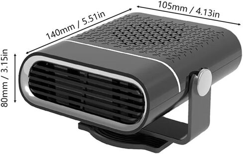 12V/24V Electric Car Heater Fan Fast Heating Window Windshield Defogging Defrosting Heater Non-slip Base Auto Accessories in Saudi Arabia